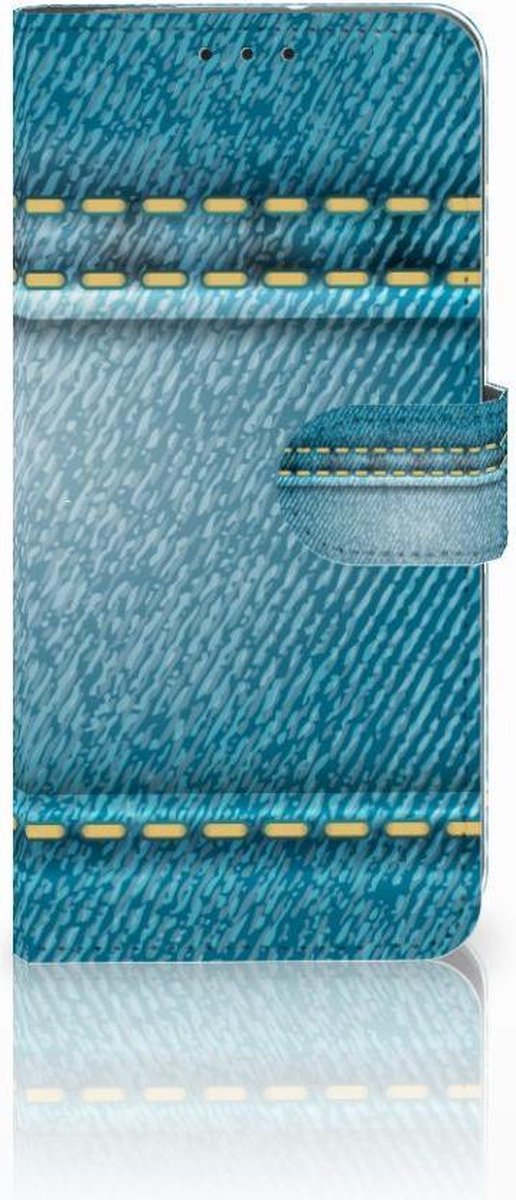 Motorola Moto G7 Power Wallet Case met Pasjes Jeans