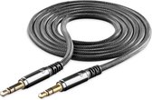 Cellularline - UD aux kabel, 3,5mm to 3,5 mm jack, zwart