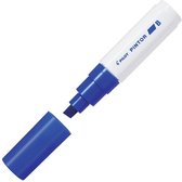 Pilot Pintor Blauwe Verfstift - Brede marker met 8,0mm beitelpunt - Inkt op waterbasis - Dekt op elk oppervlak, zelfs de donkerste - Teken, kleur, versier, markeer, schrijf, kalligrafeer…