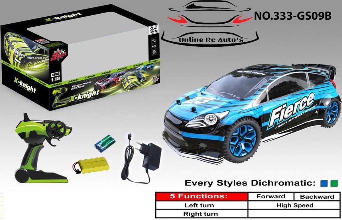 Rc X Knight ford fiesta RS look Rc Auto 2.4gHz