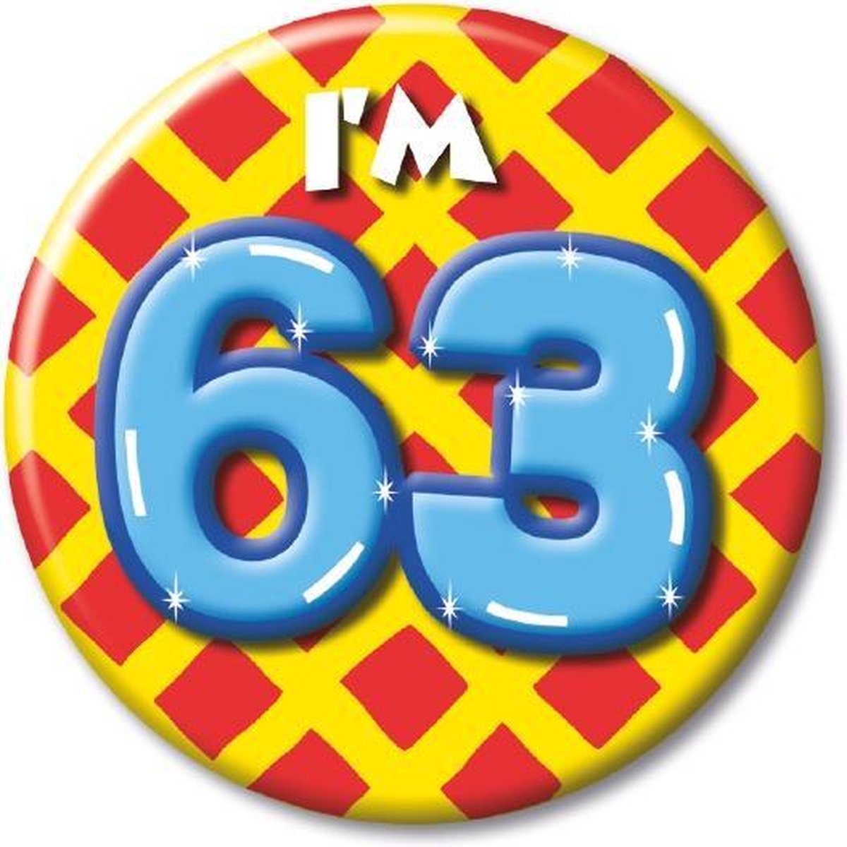 Button klein - i'm 63 Leeftijd Fun gifts