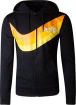 Pong Vest met capuchon -XL- Wave Stripe Zwart
