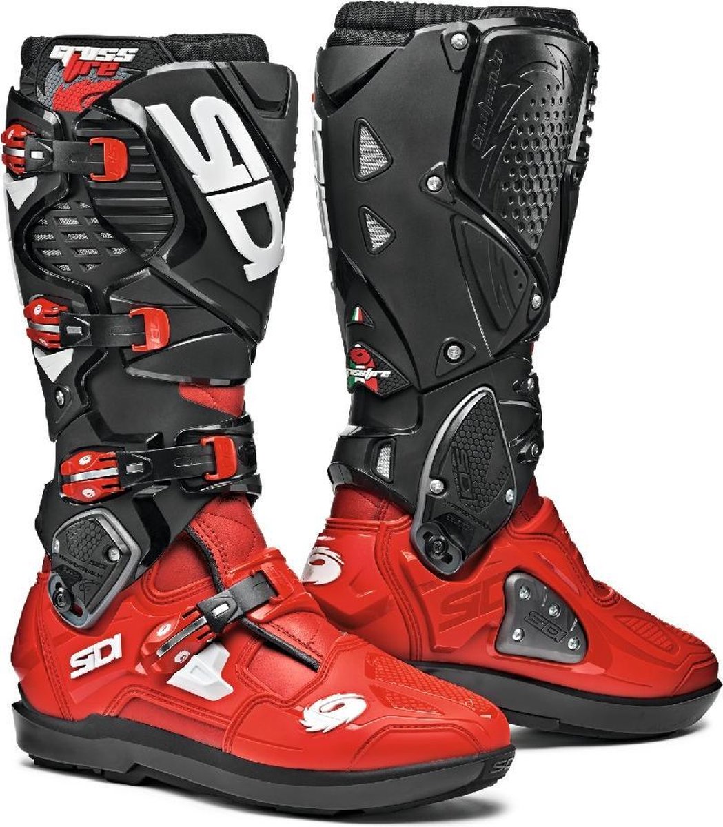 Sidi Crossfire 3 SRS Red Red Black Motorcycle Boots 42