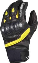 MACNA CHICANE BLACK NEON YELLOW GLOVES M - Maat M - Handschoen