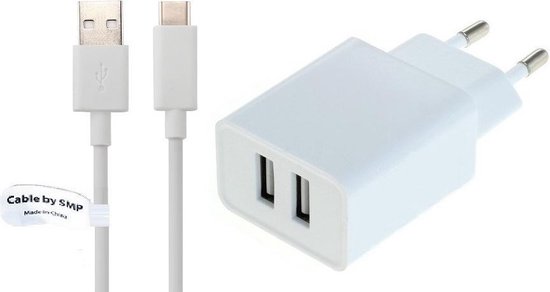 2,4A oplader en oplaadkabel. 1 m Oplaadsnoer met adapter 2,4A oplader en oplaadkabel. 1 m Oplaadsnoer met adapter