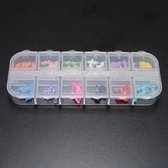 60pcs 12 Colors Resin Mustache Nail Art Decoration