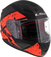 LS2 FF353 Rapid Deadbolt Matt Black Orange Full Face Helmet 2XL - Maat 2XL - Helm