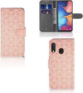 Telefoon Hoesje Geschikt voor Samsung Galaxy A20e Telefoon Hoesje Pattern Orange