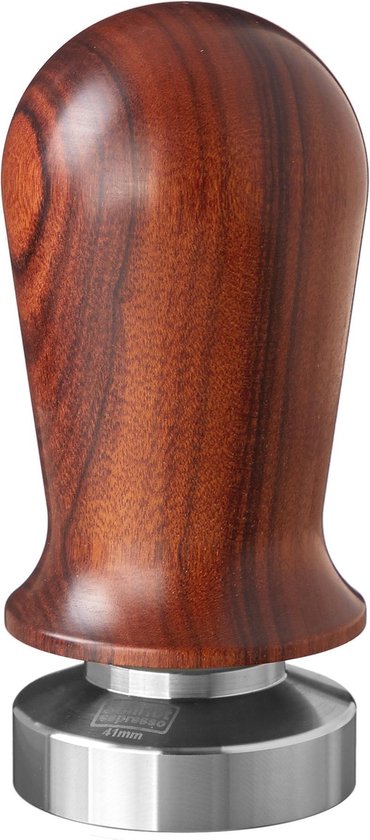 expresso écarlate | Tamper Classic pour barista; avec poignée ergonomique en bois