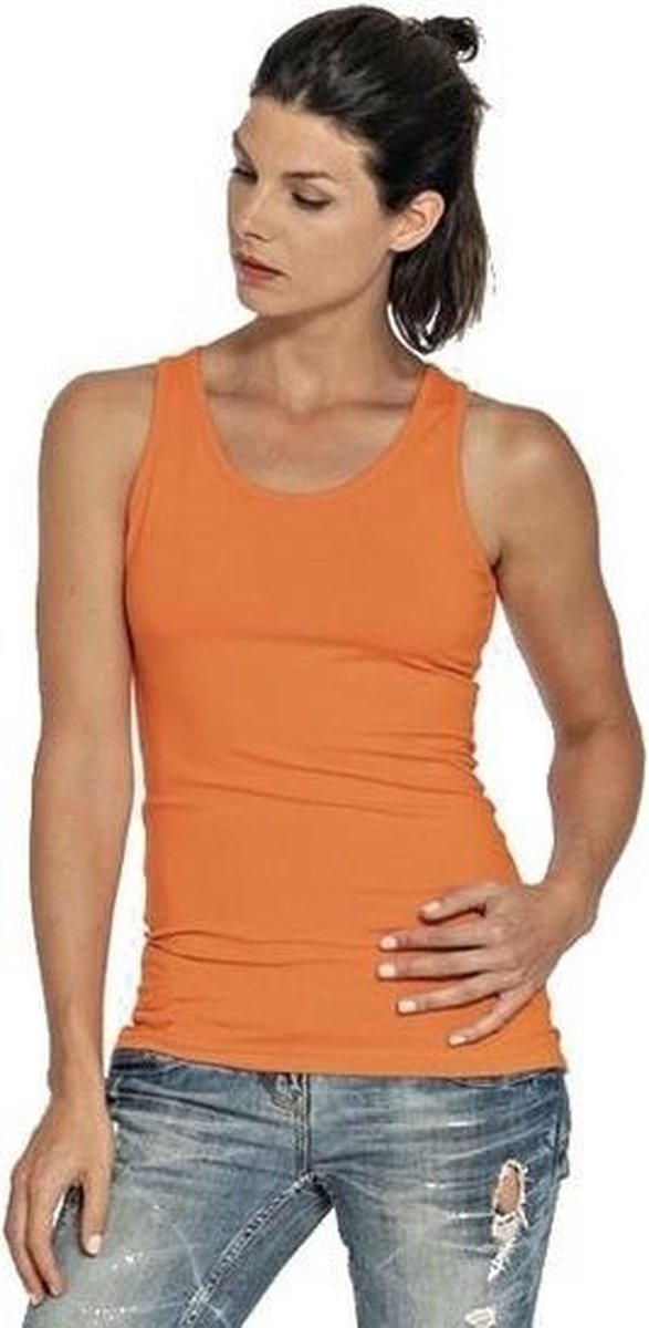 Oranje en Zilveren Kralen Tank Top XL Kleding Dameskleding Tops & T-shirts Tanktops 