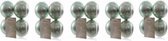 20x Mintgroene kunststof kerstballen 10 cm - Mat/glans - Onbreekbare plastic kerstballen - Kerstboomversiering mintgroen
