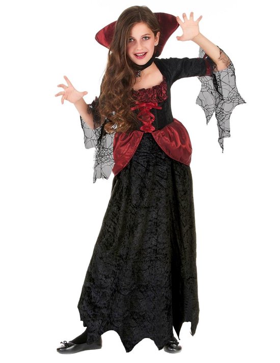 Verkleedkostuum vampier voor meisjes Halloween kleren - Verkleedkleding -  110/116 | bol.com