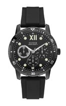 Guess Optimum W1174G2 Horloge - Rubber - Zwart - Ø 44 mm