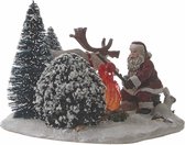 Luville - Santa with campfire - Kersthuisjes & Kerstdorpen