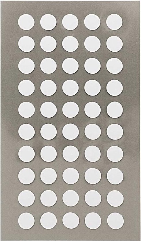 400x étiquettes autocollantes rondes blanches 8 mm - Autocollants