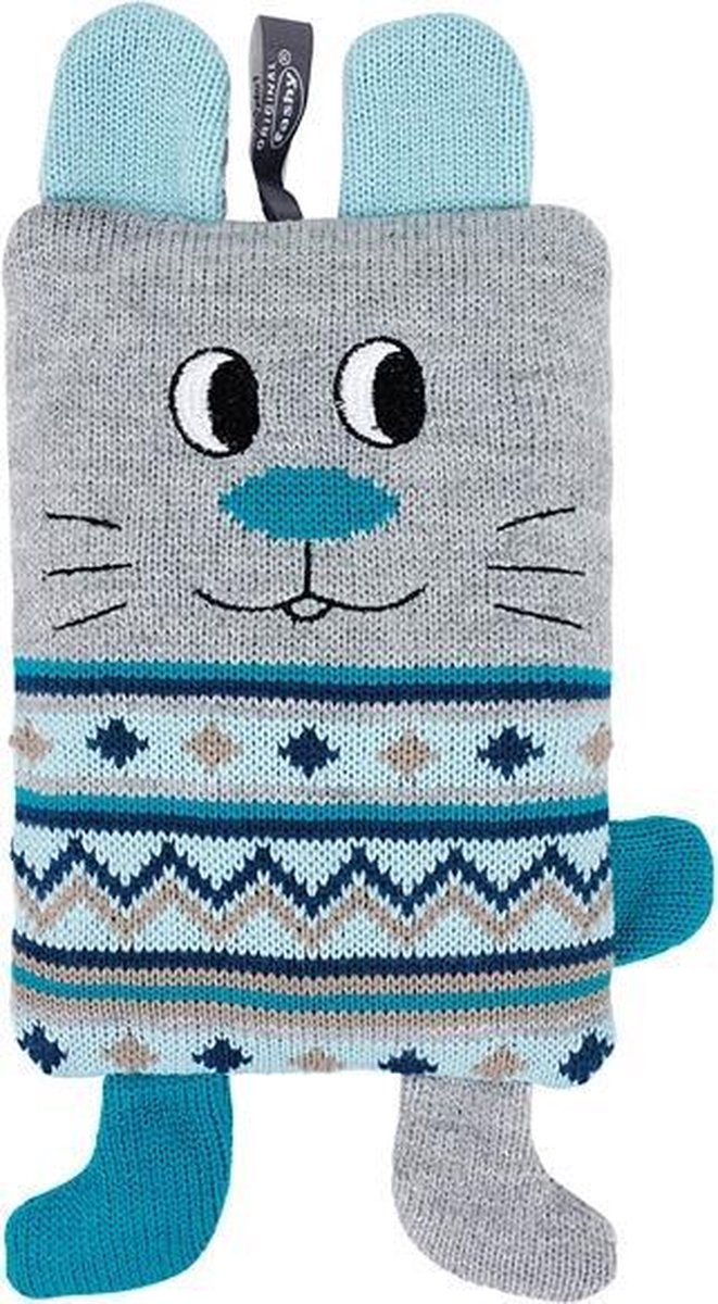 Goedkoopste Pittenzak met koolzaadvulling blauw muis