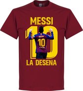 Messi La Desena T-Shirt - Chilli Rood - XXL