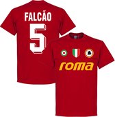 AS Roma Falcao 5 Team T-Shirt - Rood - L