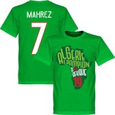 Algerije Afrika Cup 2019 Winners Mahrez T-Shirt - Groen - XS