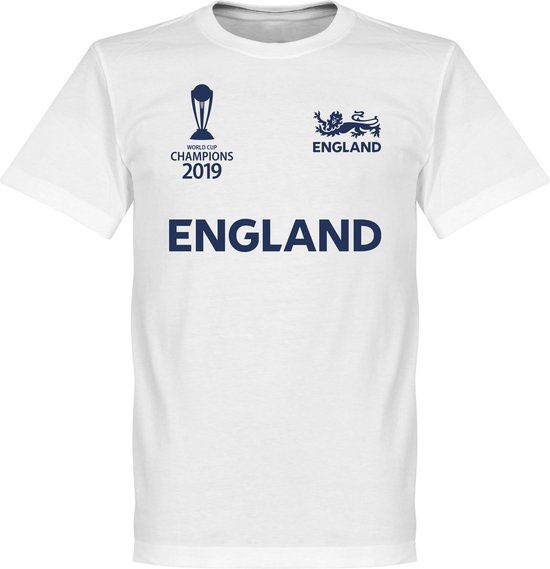 Engeland Cricket WK 2019 Winnaars T-shirt - Wit - 5XL