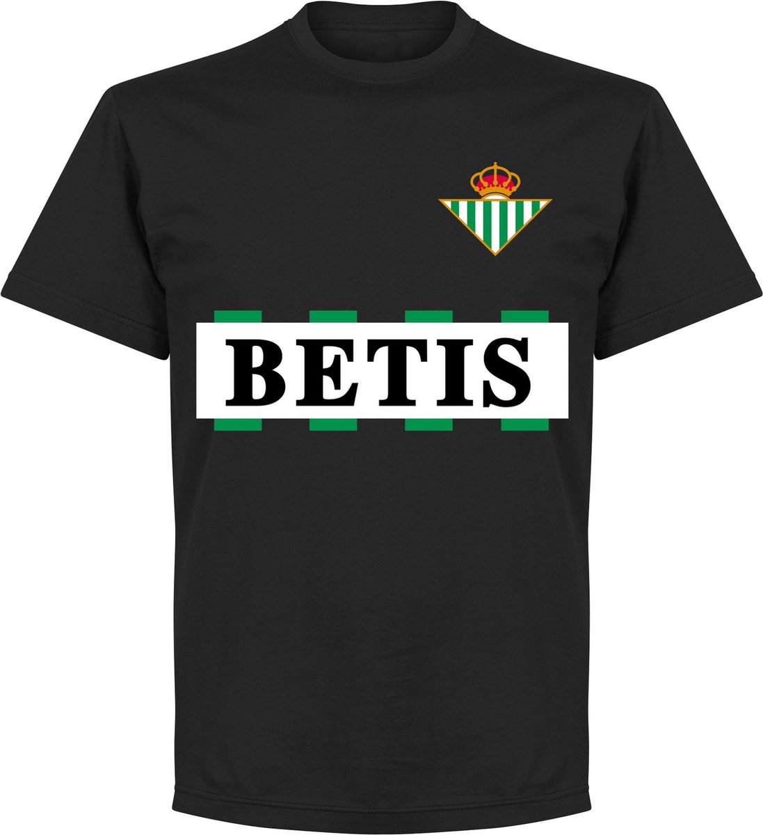 Real Betis Team T-Shirt - Zwart - XS