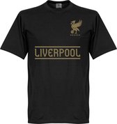 Liverpool Team T-Shirt  - Zwart/ Goud - S