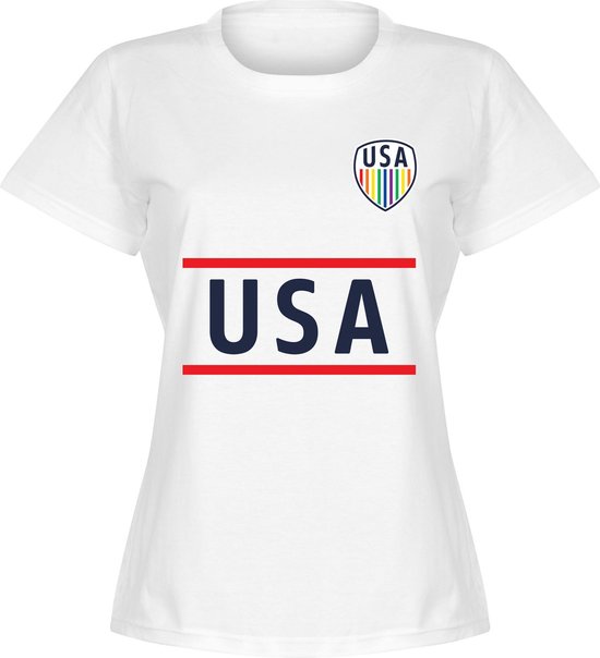 USA Team Pride Dames T-Shirt - Wit - M