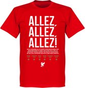 Liverpool Allez Allez Allez T-Shirt - Rood - XL