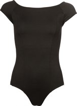 Papillon Balletpak Leotard Met Geïntegreerde Beha Korte Mouwen Zwart Maat Xl