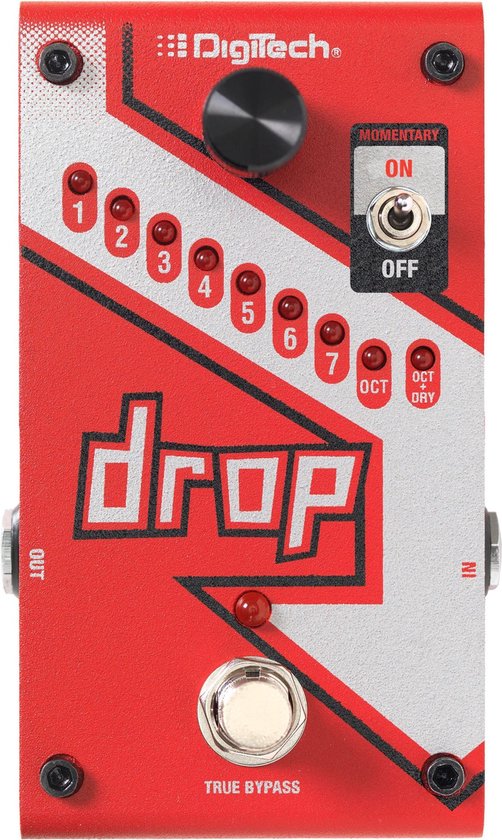 Foto: Digitech drop polyfonisch drop tune pedaal rood