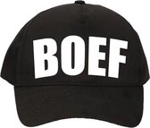Zwarte Boef verkleed pet / baseball cap voor jongens en meisjes - verkleedhoofddeksel