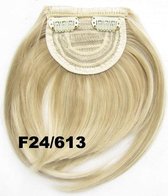 Pony hair extension clip in blond - F24/613#
