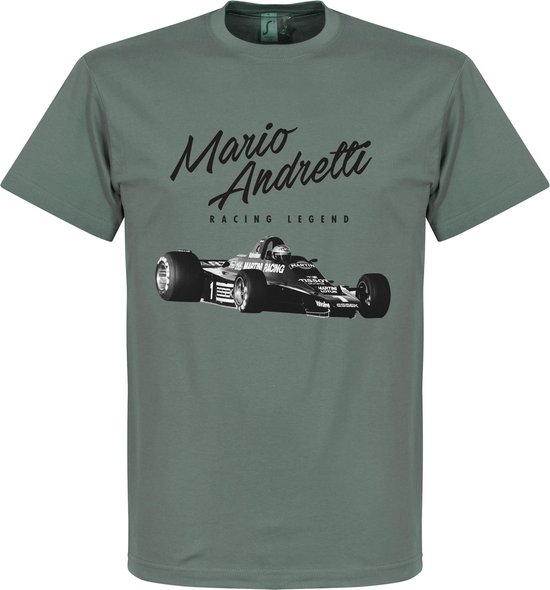 Mario Andretti T-Shirt - Grijs - XL