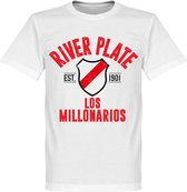River Plate Established T-Shirt - Wit - XL