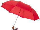 2x Kleine paraplus rood 93 cm  -  Paraplu's