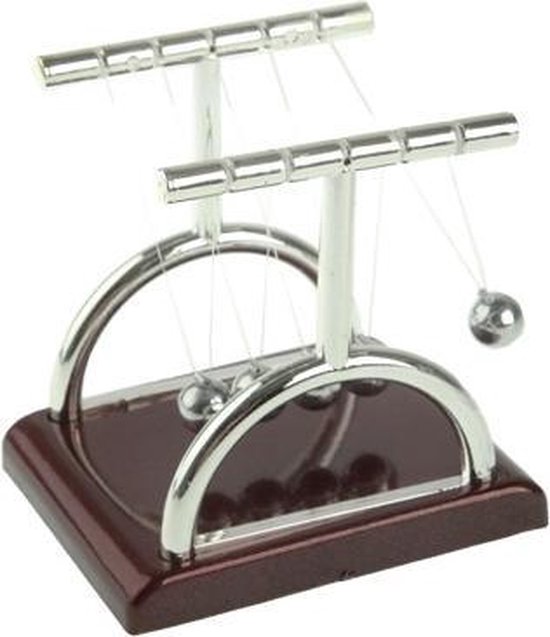 Afbeelding van het spel 10mm Mini Desktop Newton's Cradle kunststof Base evenwicht ballen