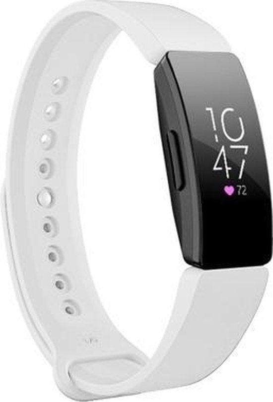 Fitbit Inspire (HR) Siliconen bandje |Wit / White|Premium kwaliteit| S/M |  TrendParts | bol.com