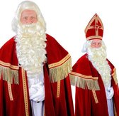 Baardstel Sinterklaas met vaste snor online kopen.