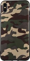 GadgetBay Camouflage TPU camo hoesje leger iPhone XS Max - Army Groen