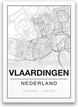 Poster/plattegrond VLAARDINGEN - 30x40cm