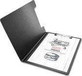 Goodline® - A4 Klembord met Omslag Menumap / Menukaart Mappen - Zwart