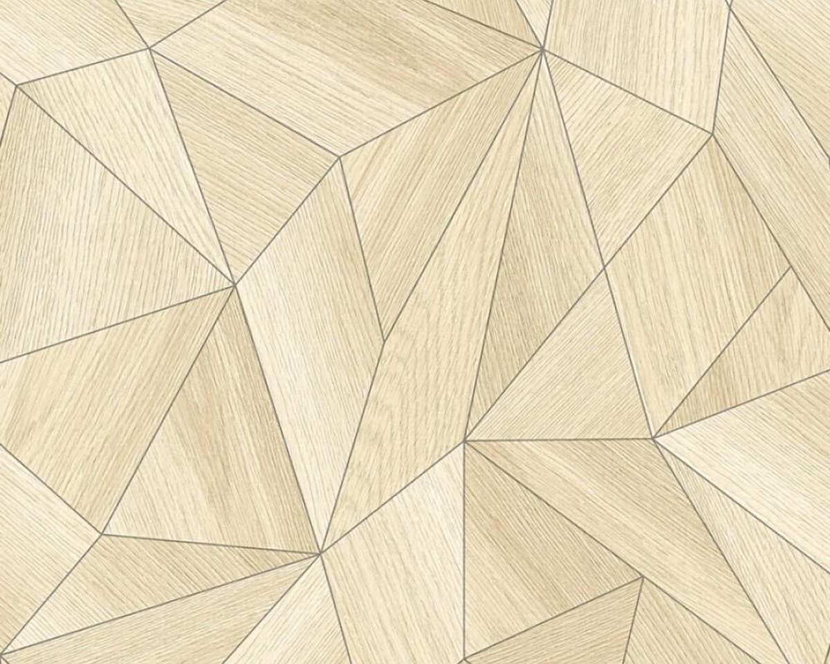 GRAFISCH HOUTLOOK BEHANG - Beige Grijs - AS Creation Daniel Hechter 5