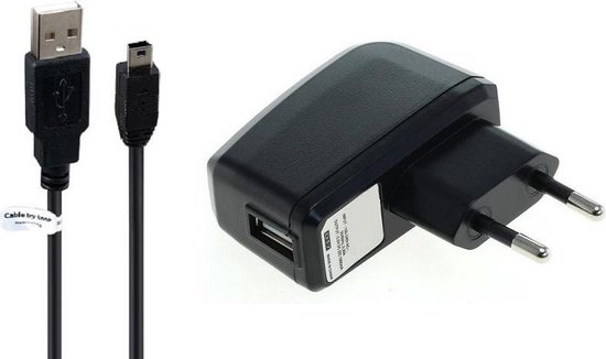 Chargeur 1A et câble de charge. 1,2 m Câble de charge avec prise adaptateur  Convient