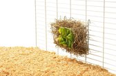 Hay manger hopper 2 13 x 12 x 19 cm chromed
