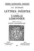 Textes Littéraires Français - Lettres inédites à Camille Lemonnier