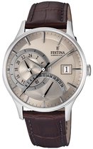 Festina F16983/2 horloge heren - bruin - edelstaal