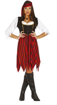 Piraat & Viking Kostuum | Pia Piraat | Vrouw | Maat 42-44 | Carnaval kostuum | Verkleedkleding