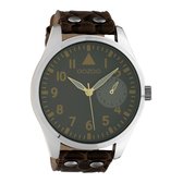 OOZOO Timepieces Bruin/Grijs horloge  (50 mm) - Bruin,Grijs
