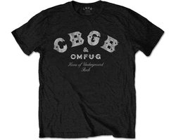 CBGB - Classic Logo Heren Tshirt - L - Zwart