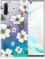 Back Case Geschikt voor Samsung Note 10 TPU Siliconen Hoesje Dogwood Flowers